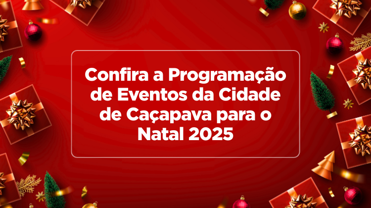 Notícia: Caçapava divulga programação oficial do Natal 2025